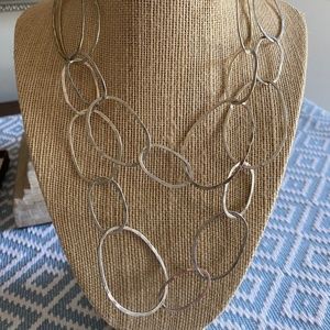 SILPADA .925 Sterling Silver Bubble Up Long Link Necklace N2148 36"